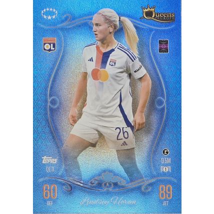 2024-25 TOPPS MATCH ATTAX QUEENS OF EUROPE LINDSEY HORAN LYON #QE11