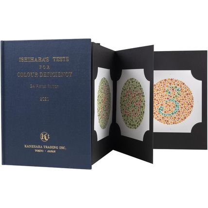 Ishihara Color Vision Test Book 24 Plates with User Manual