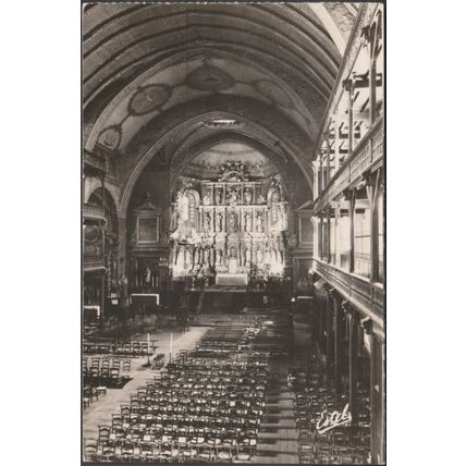 L'Intérieur de l'Eglise, Saint-Jean-de-Luz, c.1948 - Estel Photo CPSM