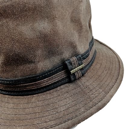 STETSON Distressed Faux Suede Outdoor Hat - Size M