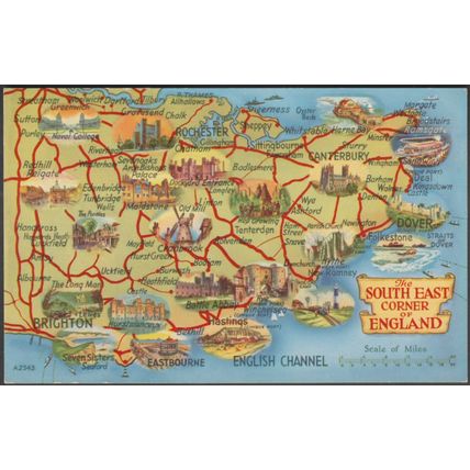 The South East Corner of England, c.1935 - Valentine's Postcard