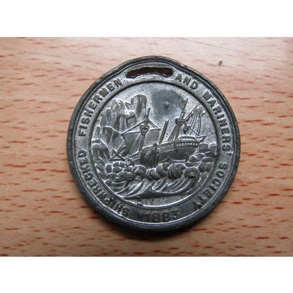 Nelson England Expects 1883 Shipwrecked Fishermen Medal (e739)