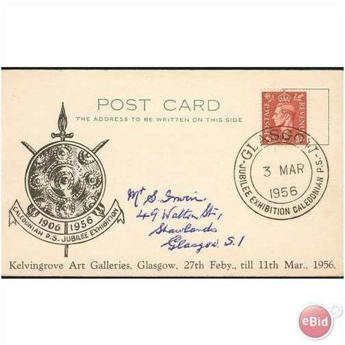 GB Cover 1956 - Glasgow Jubilee Exhibition 2