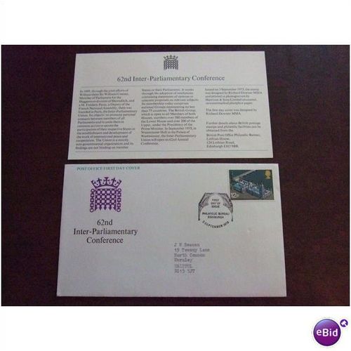 1975 GB 62nd Inter-Parliamentary Conference FDC Special