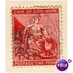 Cape Of Good Hope 1884 - 1p red - Hope Seated - used