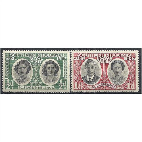 Southern Rhodesia 1947 SG62-63 Royal Visit Set Unmounted Mint . ..