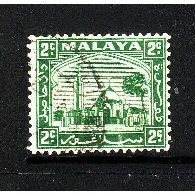 MALAYSIA / SELANGOR 1935 SG 69 2c GREEN FINE USED