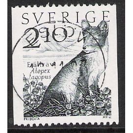 Fa 1265: 2 Kr. 10 black Definitive Stamp: Arctic Fox.