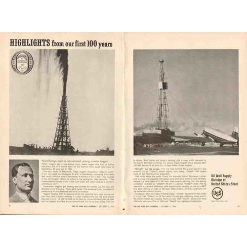 oil well supply company 1962 patillo higgins spindletop vintage ad