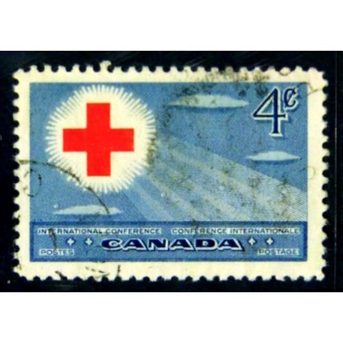 CANADA 1952 4c RED CROSS SG 442 FINE USED2