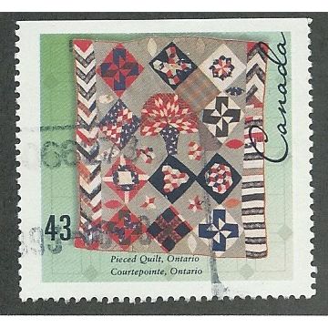 CAN 1993 43c 'HANDCRAFTED TEXTILES' FINE USED (EBID49-008)