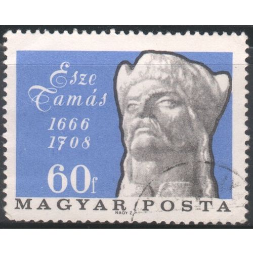 Hungary 1966 - SG2160 - 60f black/blue - T. Esze (300th Birth Anniversary) used