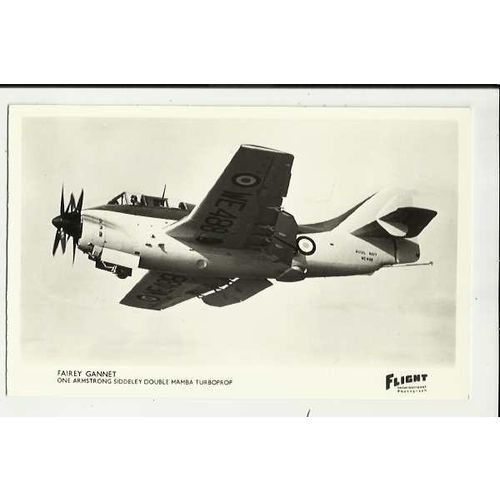 Aviation FAIREY GANNET Postcard by Flight International