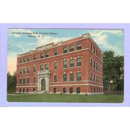 New York Elmira Carnegie Science Hall Female College View Of Large Old Sch~26
