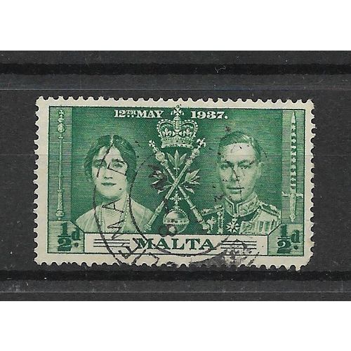 Malta.SG214 1/2d Green.Fine Used.July19