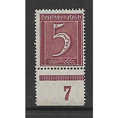 GERMANY 1921 5pf CLARET SG 153 U/M MINT
