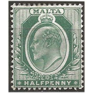 Malta 1903 SG38 1/2d Green Mounted Mint ..