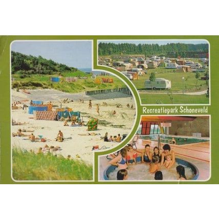 Recreatiepark Schoneveld Breskens German Caravan Site 1970s Postcard