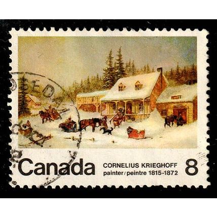 Canada 1972 Cornelius Krieghoff Painter 8c Used Stamp