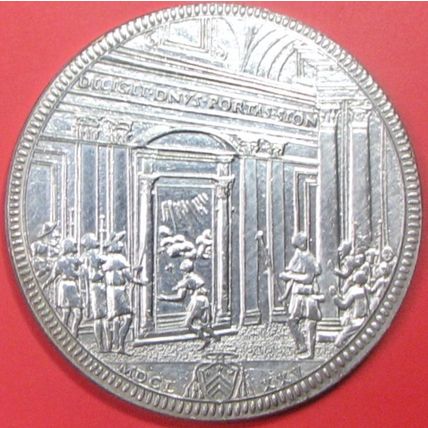 1675 Papal States. Challenge Coin, Souvenir. REPLICA. 45a.