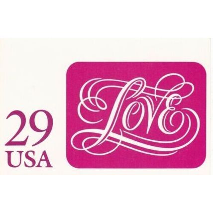 United States 29c Love Maximum card unused VGC