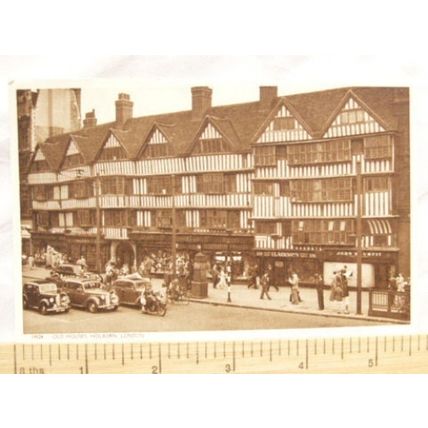 vintage postcard Old Houses, Holborn, London ref.1