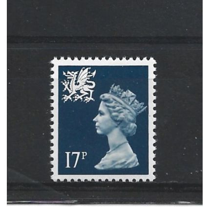 Wales.W45 17p Deep Blue.Unmounted Mint.Aug25