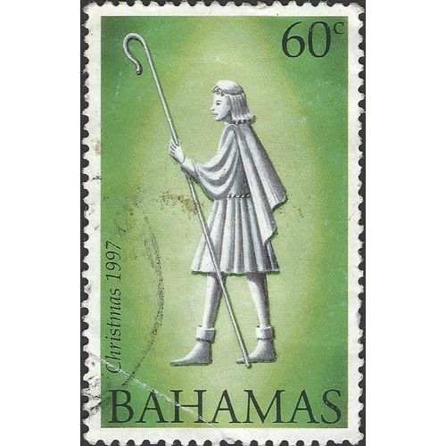 BAHAMAS, CHRISTMAS, Shepherd, green 1997, 60c