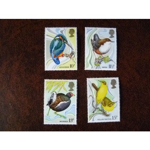 1980 GB Centenary of Wild Bird Protection Act set of 4 unused mint stamps Dipper