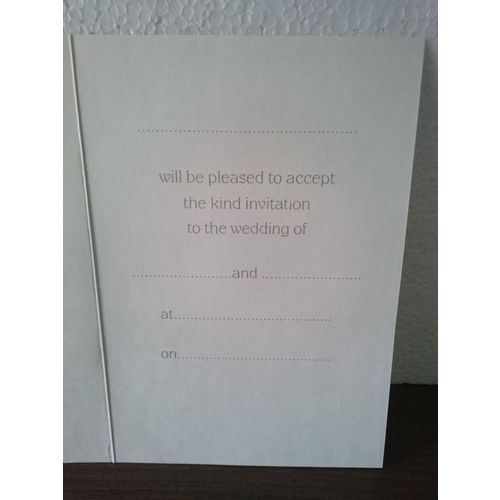 Wedding Acceptance Card #2