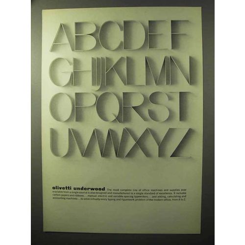 1964 Olivetti Underwood Office Machines Ad