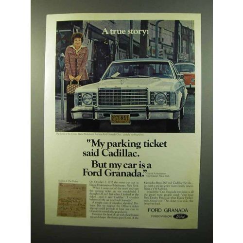 1975 Ford Granada Ghia Ad - A True Story