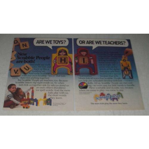 1984 Scrabble People Toys Ad - Are We Toys