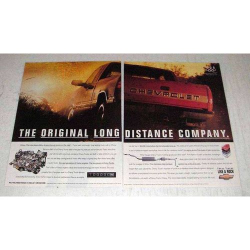 1996 Chevy Pickup Truck Ad - Long Distance Company