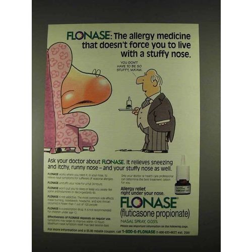 1996 Glaxo Wellcome Flonase Ad - Stuffy Nose