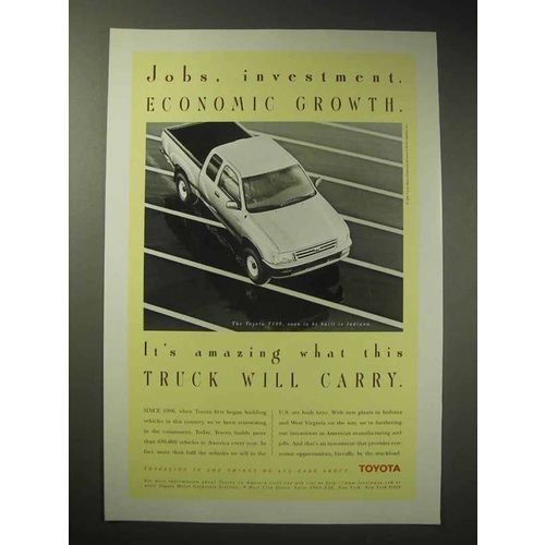1997 Toyota T100 Truck Ad - Jobs, Investment, Growth