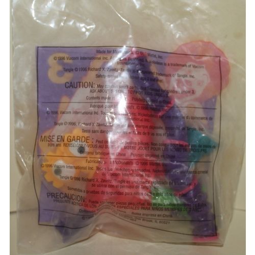 1997 McDonalds Nickelodeon Tangle #3 Dark Orange Twist A Zoid Mint in Package