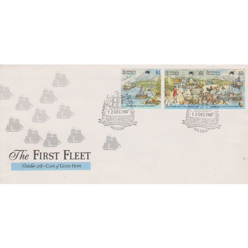 Australia 1987 The First Fleet Bicentenary FDC with special Fremantle postmark