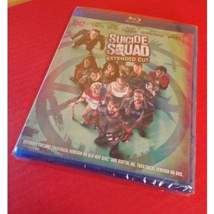 Suicide Squad (Blu-ray Disc) Extended Cut-NEW (NOT Sealed)-Free S&H w/Tracking
