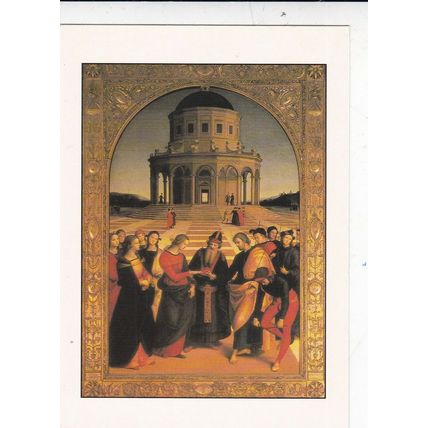 Raphael The Marriage of Mary Postcard unused VGC