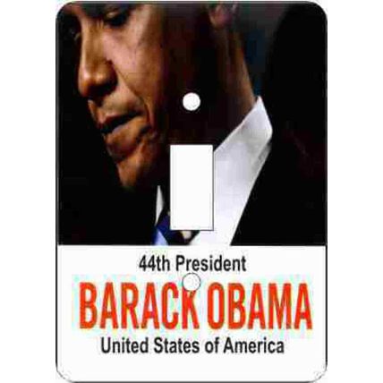 Obama-44th President Switch Plate (African American Single Switch Plate)