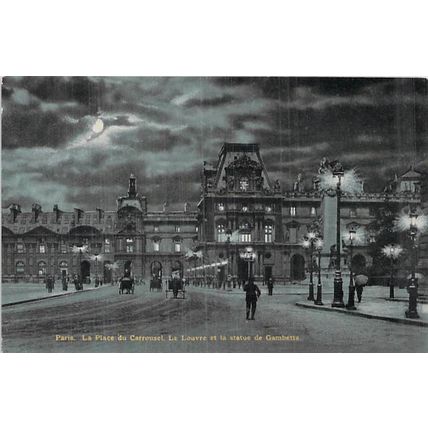 Paris La Place du Carrousel France Postcard unused VGC