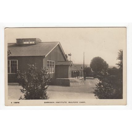 Garrison Institute Bulford Military Camp Postcard RP Wiltshire