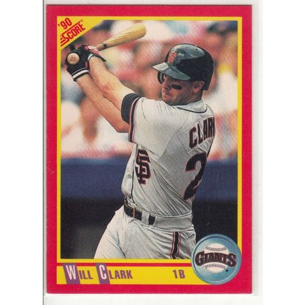 1990 Score Will Clark baseball card #300