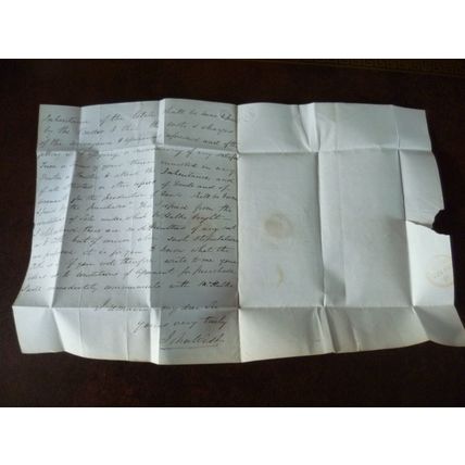 1837 GB Little Bowden 8d mileage rate entire London Broderik Lincolns Inn J West