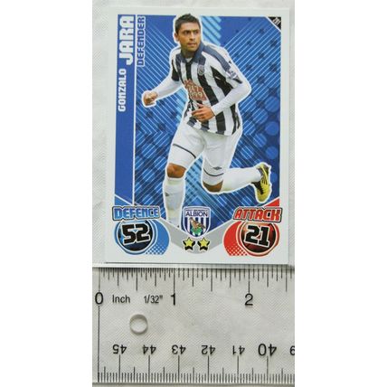 2010/11 Topps Match Attax Trading Card 291 Gonzalo Jara, West Bromwich Albion