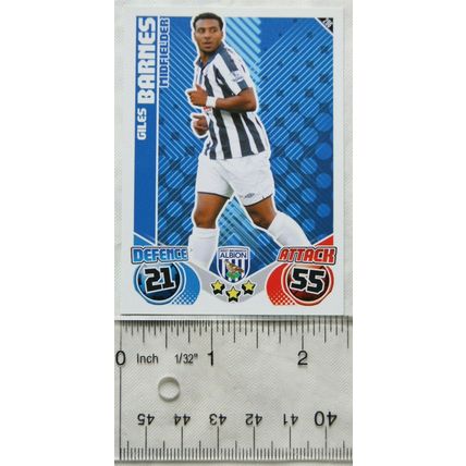 2010/11 Topps Match Attax Trading Card 296 Giles Barnes, West Bromwich Albion
