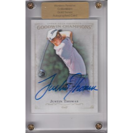 JUSTIN THOMAS 2016 AUTOGRAPH WESTERN RESERVE PGA GOLF TOUR MAJOR CHAMPION PLAYER