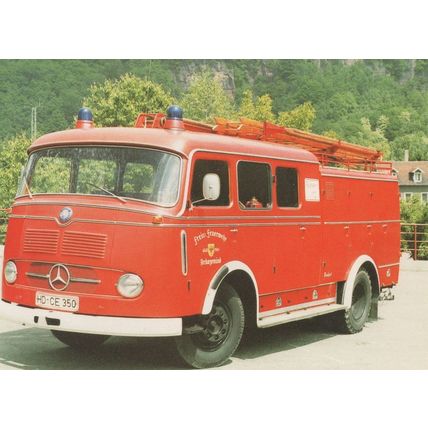 Mercedes Feuerwehren Frontlenker Bonn Germany FDC Postcard
