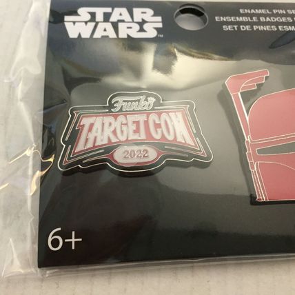 NEW Target Con Star Wars Boba Fett & Logo 2pk 1.5'' Funko Pins